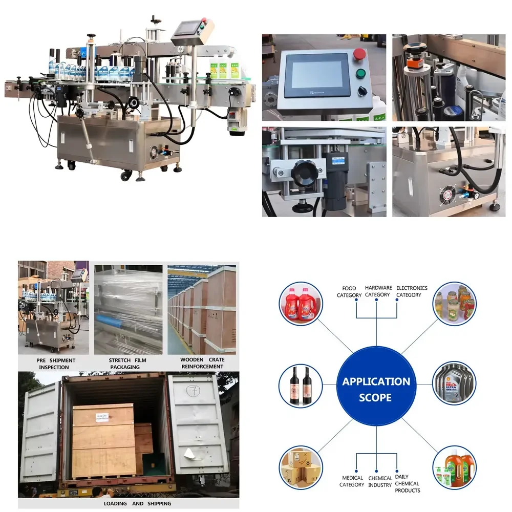 【2026】 2025 Hot Sale Double-Sided Automatic Labeling Machine with High-Accuracy and Easy Operation for Cans & Bottles