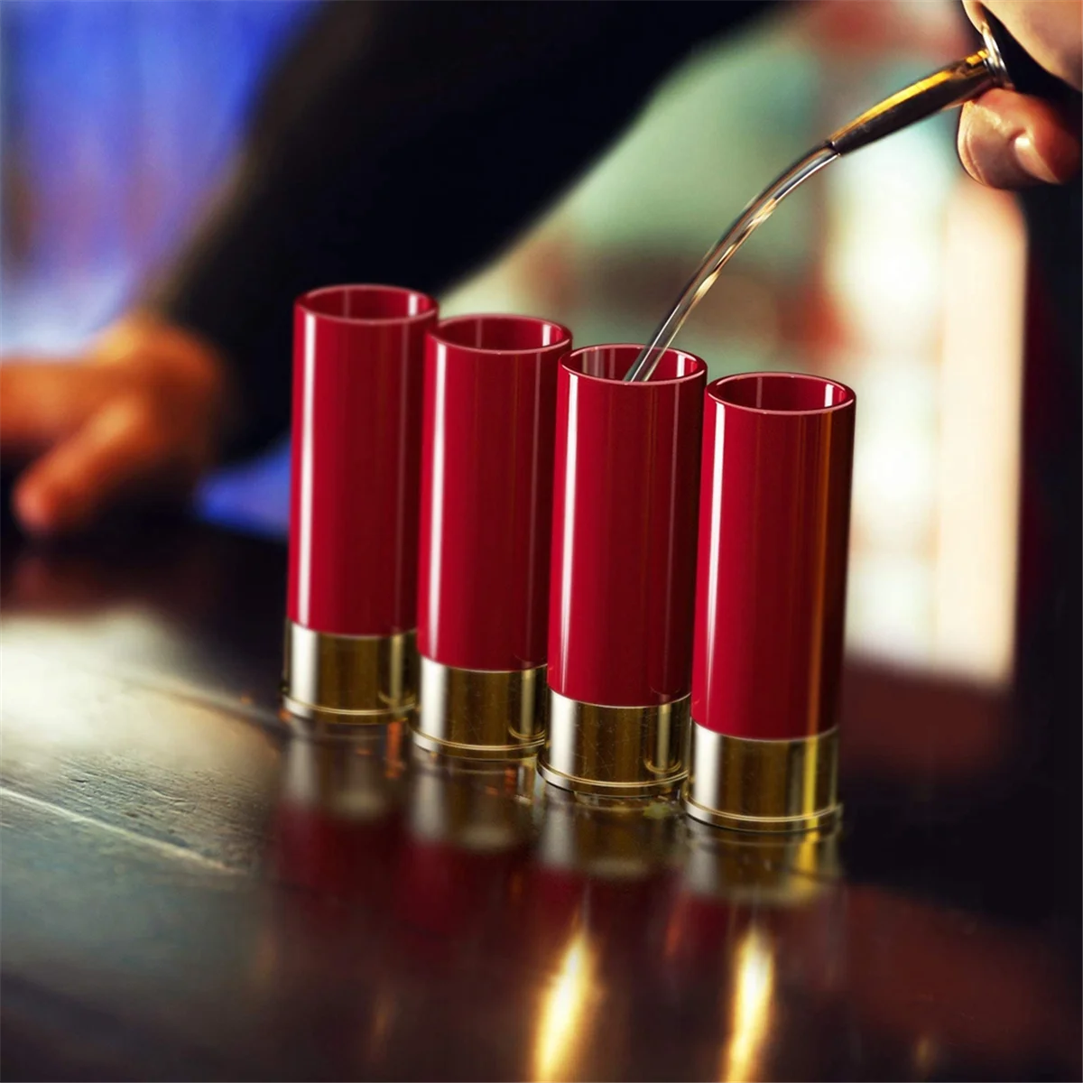 สุดยอดแว่นตาช็อตเกจ 4 ชิ้น 12 แก้ว Tequila Shot