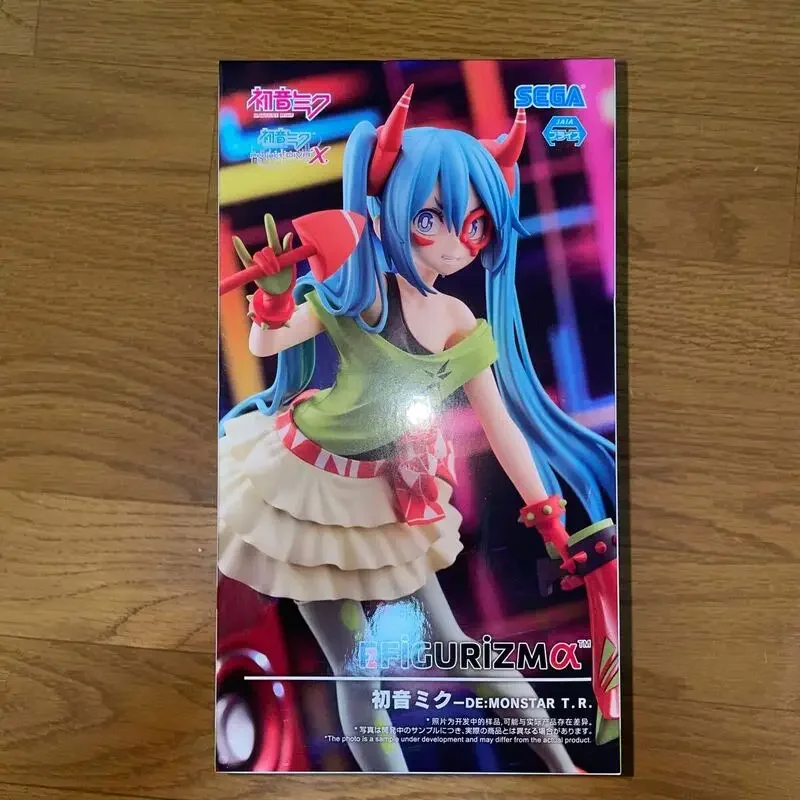 In Stock Genuine Original SEGA HATSUNE MIKU -PROJECT DIVA- X FIGURIZMΑ HATSUNE MIKU -DE:MONSTAR T.R. PVC 22CM   Anime Action