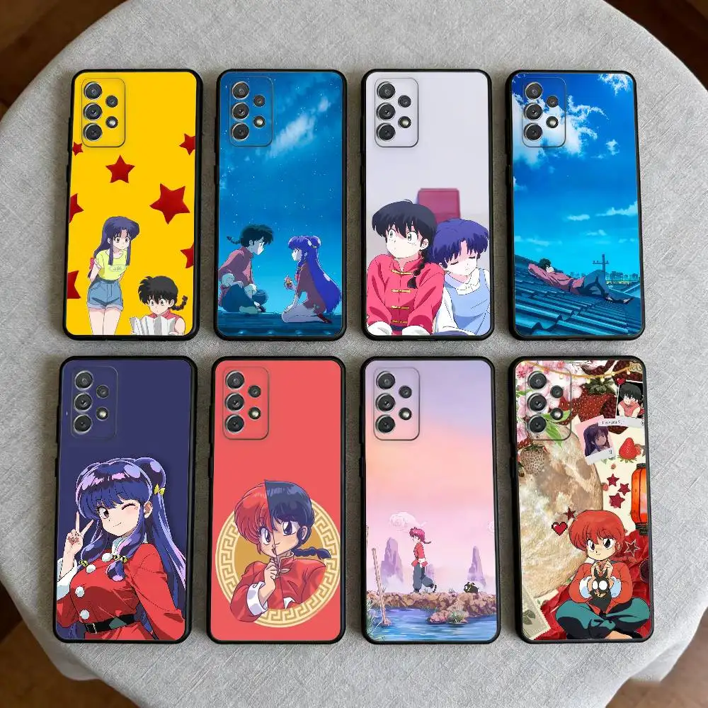 

Comics R-Ranma 1-2 Phone Case For Samsung Galaxy A73,A72,A71,A70,A53,A52,A51,Soft Silicone Black Cover