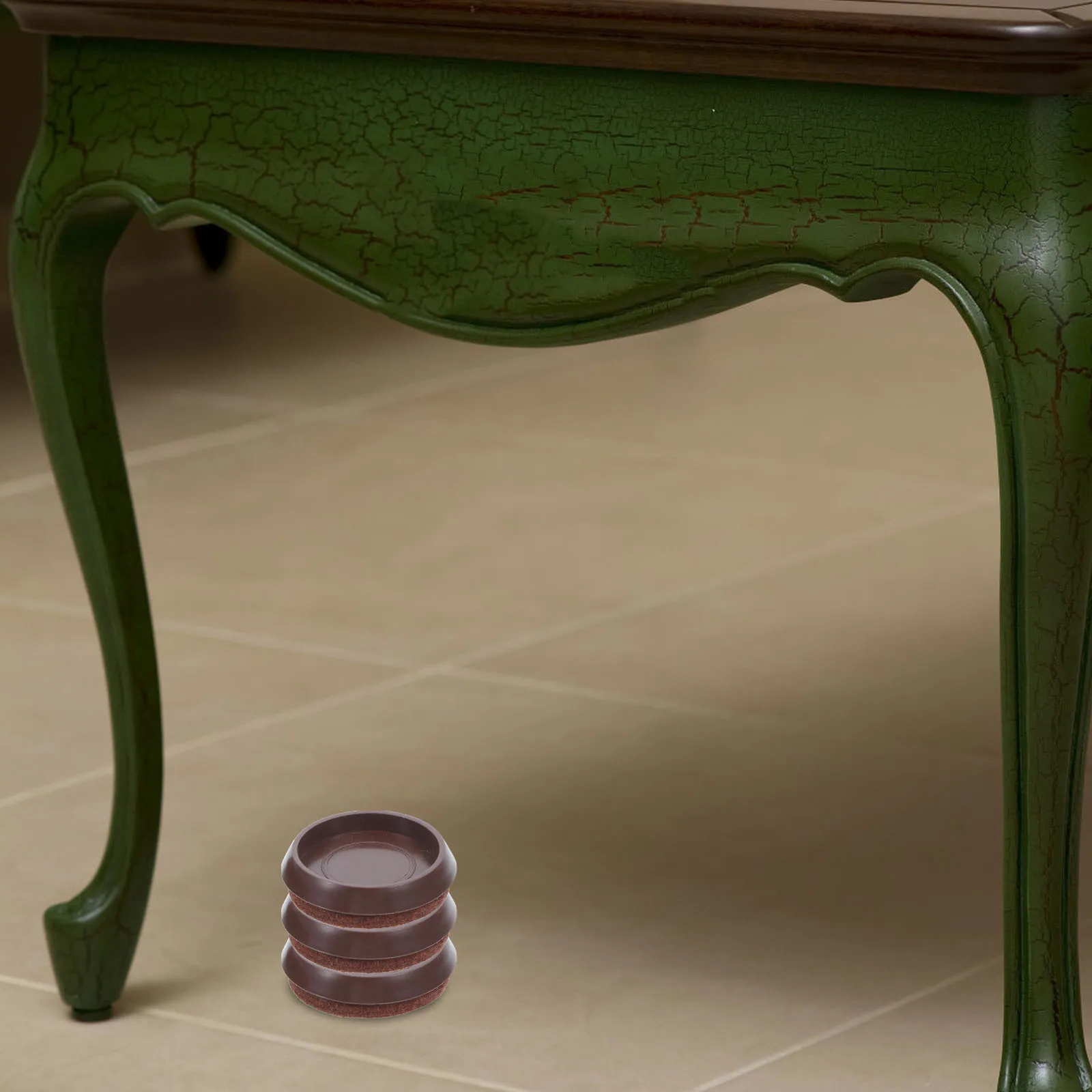 

5pcs Plastic Carpet Caster Cups Anti-Slip Feet Wear-Resistant Floor Protectors For Hardwood Noise Reduction Furniture Leg Caps