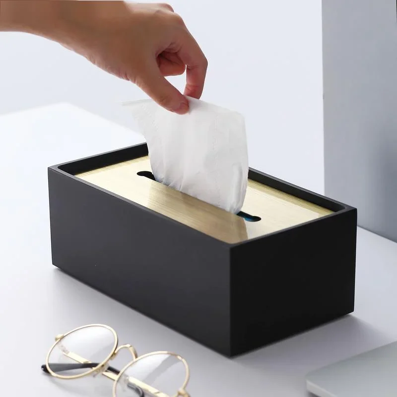 

Light Nordic Luxury Tissue Box Rectangular Decoration Resin Box Storage Room Be Table Coffee For Home Toilet Paper Roll