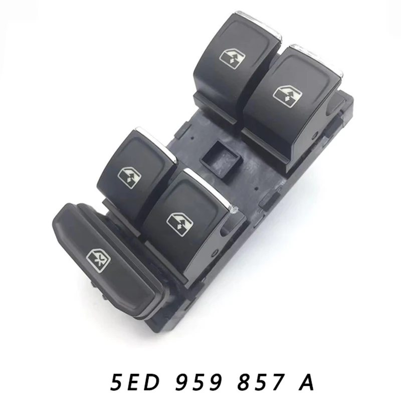 5E0959857 Car Electric Power Window Switch Control Button Front Left For SKODA OCTAVIA 2014-2018 5ED959857 5ED959857A