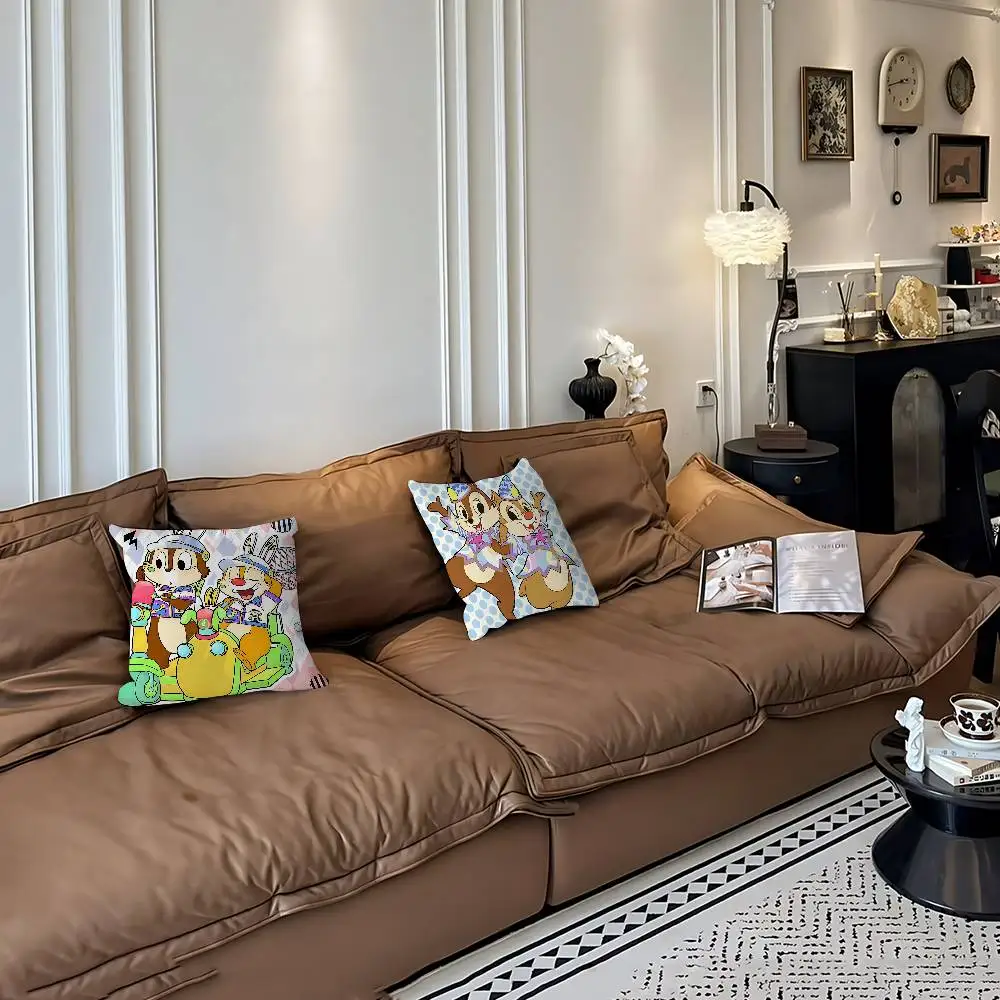 

CUTE Chip And D-DaleS Pillow Case Removable Washable Cushion Cover – All-Season Soft Linen