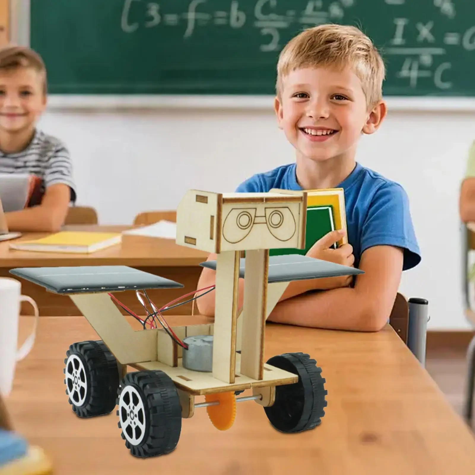 Kit di costruzione STEM Robot ad energia solare Giocattoli per l'apprendimento Set di esperimenti scientifici Rover lunare per bambini Ragazzi Ragazze Principianti Aula