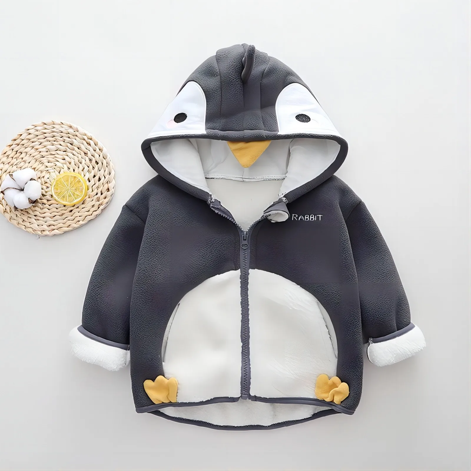 Boys And Girls Winter Cartoon Animal Clothes Baby Winter Winter Cotton Padded Jacket Children Winter Wool Kids Boys Warm Jackets