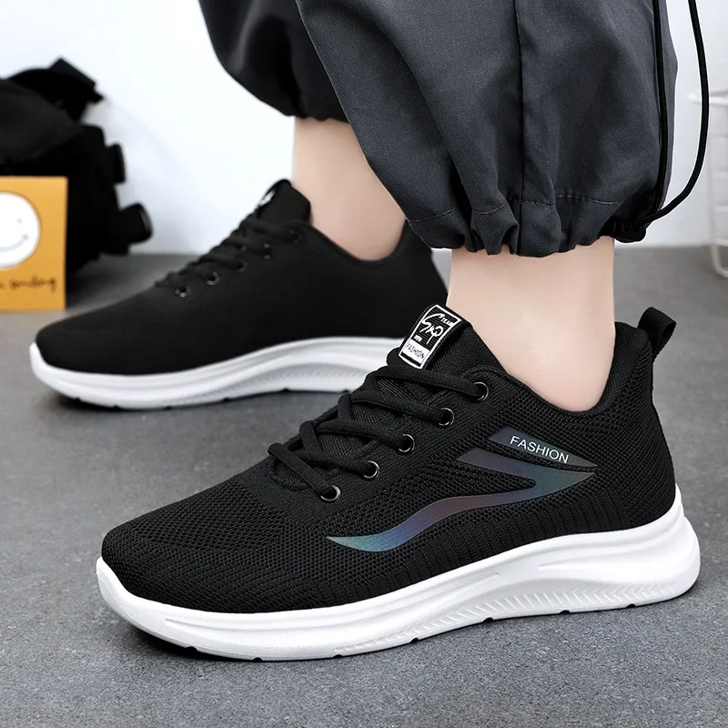 Shoes men 2024 spring and autumn new running men's shoes breathable comfortable single shoes leisure running shoes