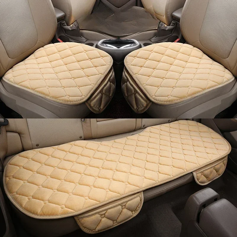 Universal Winter Warm Car Seat Cover Cushion Anti-slip Front Chair Seat Breathable Pad Car Seat Protector Seat Covers for Cars