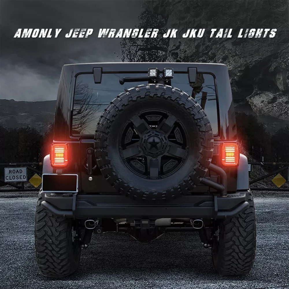 

SXMA J405 LED Tail Lights Rear Light Parking Lights Turn Signal Light Reverse Parking Lights for Jeep JK for Wrangler 2007-2017