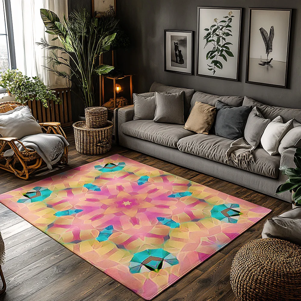 

Стильный современный абстрактный ковер, нескользящий коврик для дома и улицы, домашний акцент, напольный коврик для гостиной, спальни, прихожая, Welcom