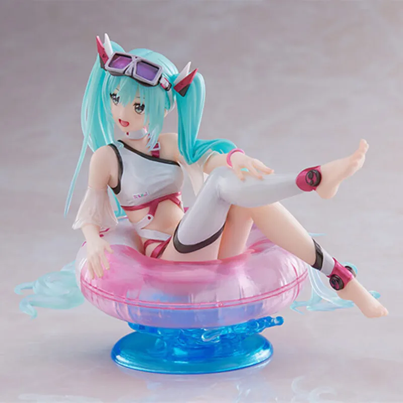 15cm TAITO Hatsune Miku VOCALOID Swimming Pool Party Swimsuit Anime Action Figure Model Toys Gift for Birthday