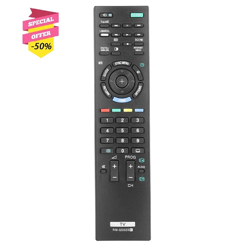 RM-GD020 Remote Control For Sony TV KDL-22CX520 KDL-32CX520 KDL-32CX523 KDL-40CX520 KDL-40CX523 KDL-46CX520 KDL-46CX523