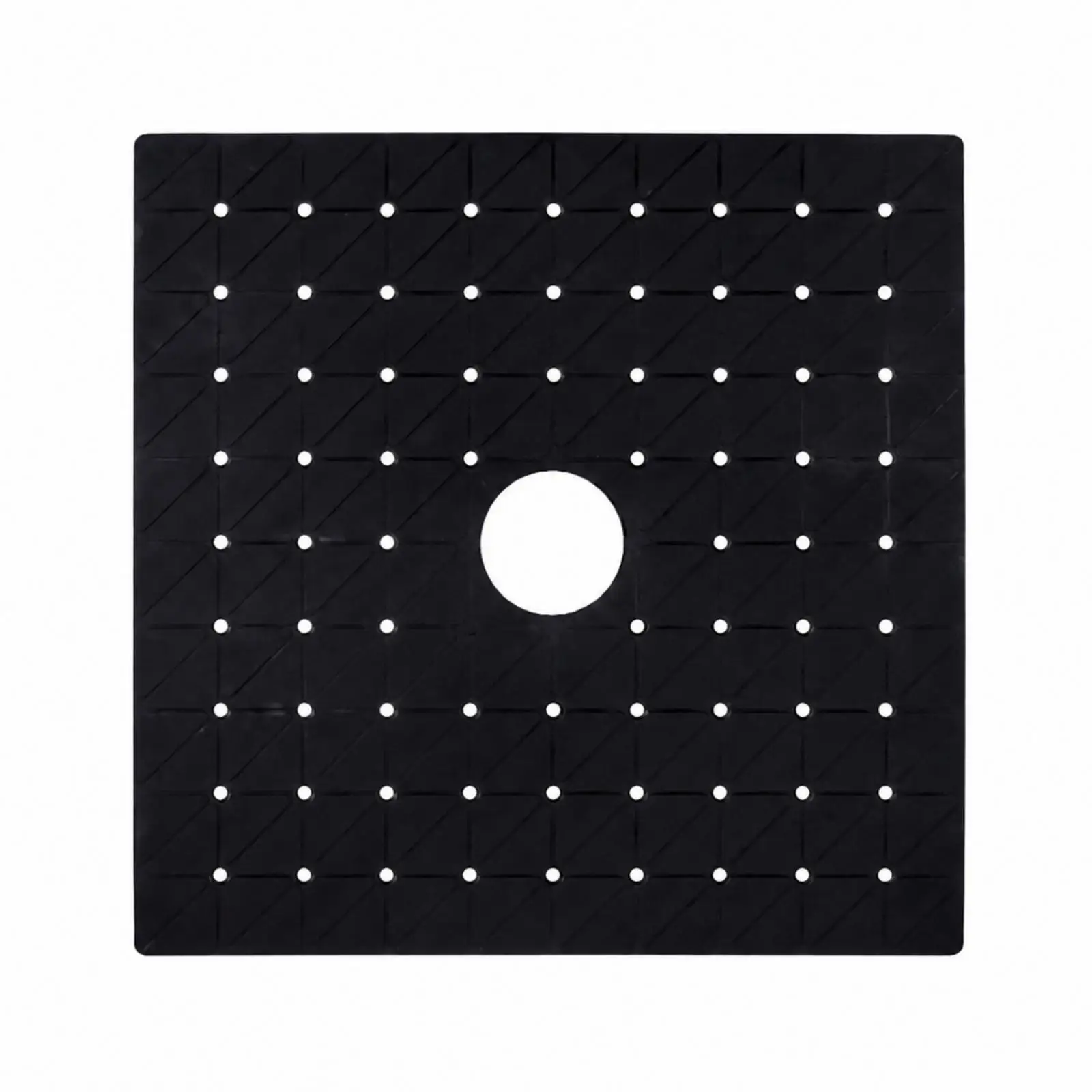 Soft Silicone Bathroom Anti Slip Pad with Drainage Holes for Shower and Kitchen Waterproof Floor Mat