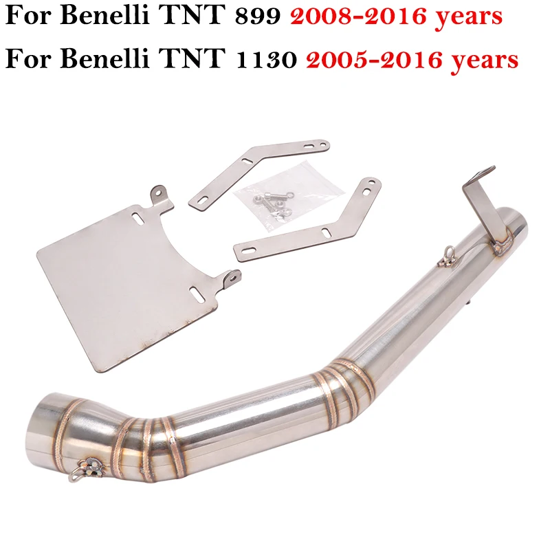 

Slip On For Benelli TNT 899 TNT1130 2005 - 2016 Motorcycle Exhaust Escape System Modify Middle Link Pipe Connection 51mm Muffler