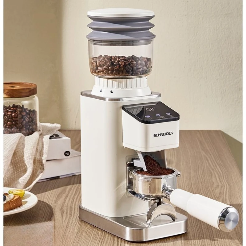 مطحنة حبوب القهوة مع خافق البودرة، مطحنة حبوب القهوة التجارية من الدرجة الاحترافية مع خشونة طحن قابلة للتعديل