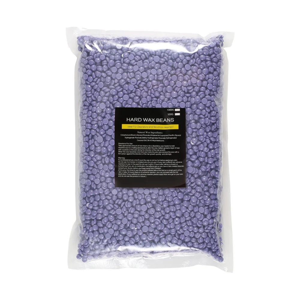 500 g/pak Wax Bonen Ontharingscrème Hot Film Pellet Verwijderen Bikini Gezicht Haar Benen Arm Ontharing Bean Unisex Ontharing