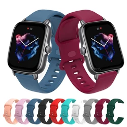20mm Silicone Strap For Amazfiit GTS 4 3 2E 2 Mini Sport Bracelet For Amazfit Active/GTR Mini/Bip U Pro/Bip 3/S Smarwatch Band