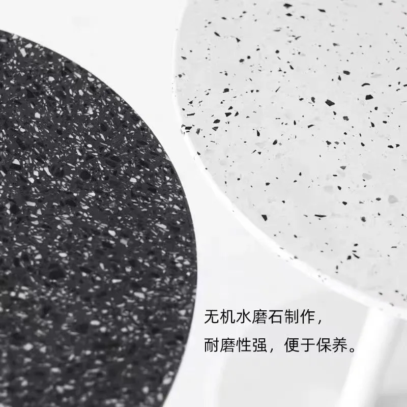 (Terrazzo) Outdoor Internet celebrity milk tea shop table and chair combination sweet shop marble dining table coffee