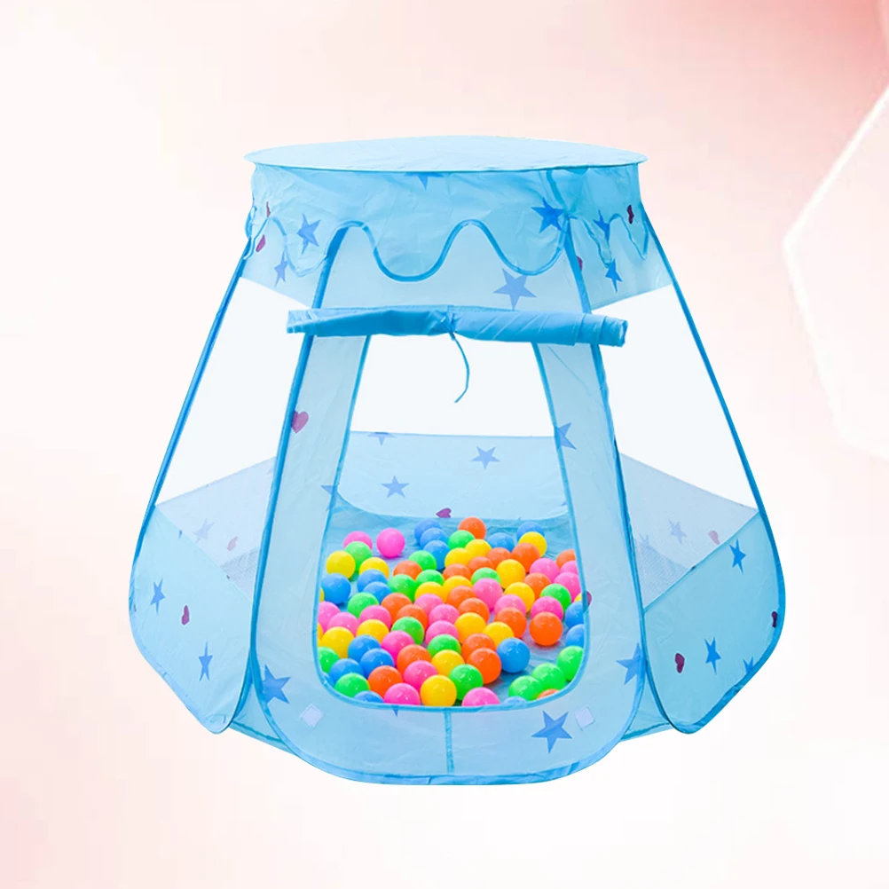 Crianças hexágono jogo tenda playhouse resistente à água barraca do bebê casa interior playground castelo bola pit para idades 4-6