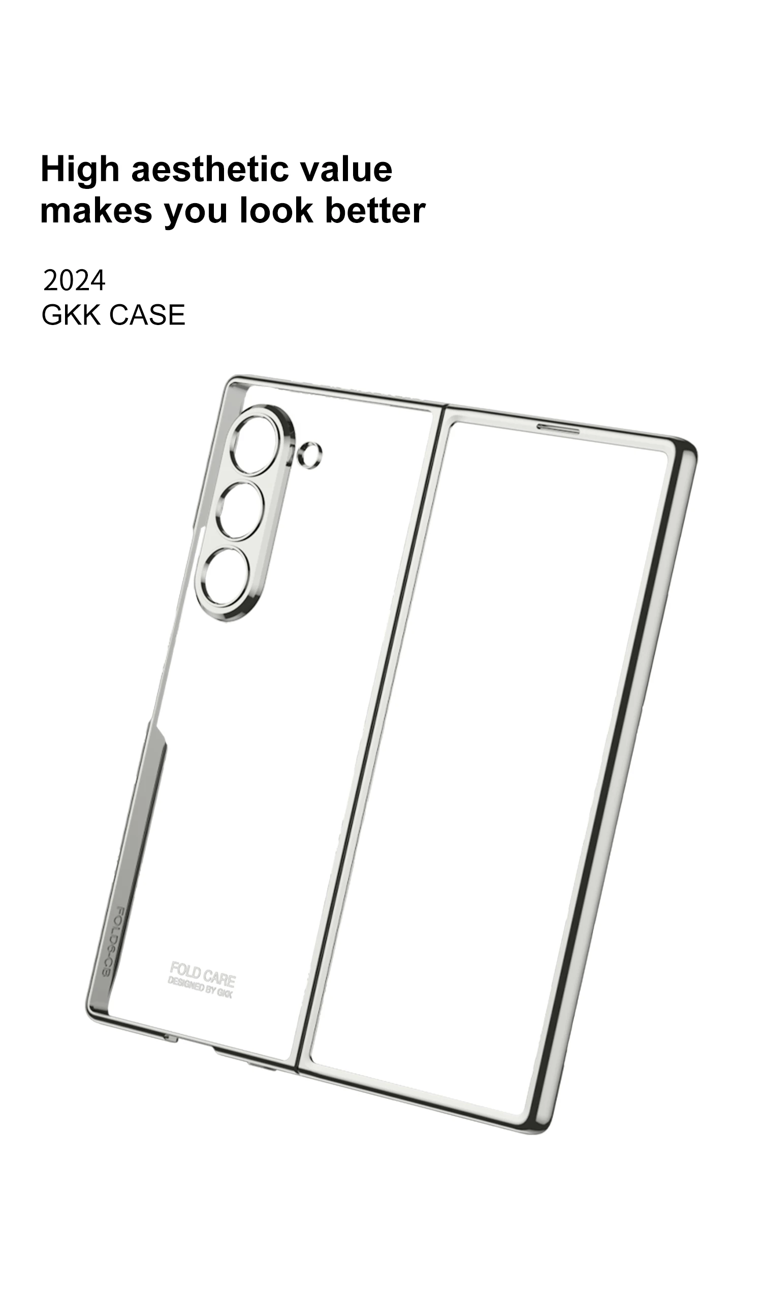 Luxus-Beschichtung Bildschirm Glas Fall Für Samsung Galaxy Z Fold 7 6 Kamera Schutzhülle Klare Kunststoff Abdeckung Für Z falten 5 4 Funda – Detail 3