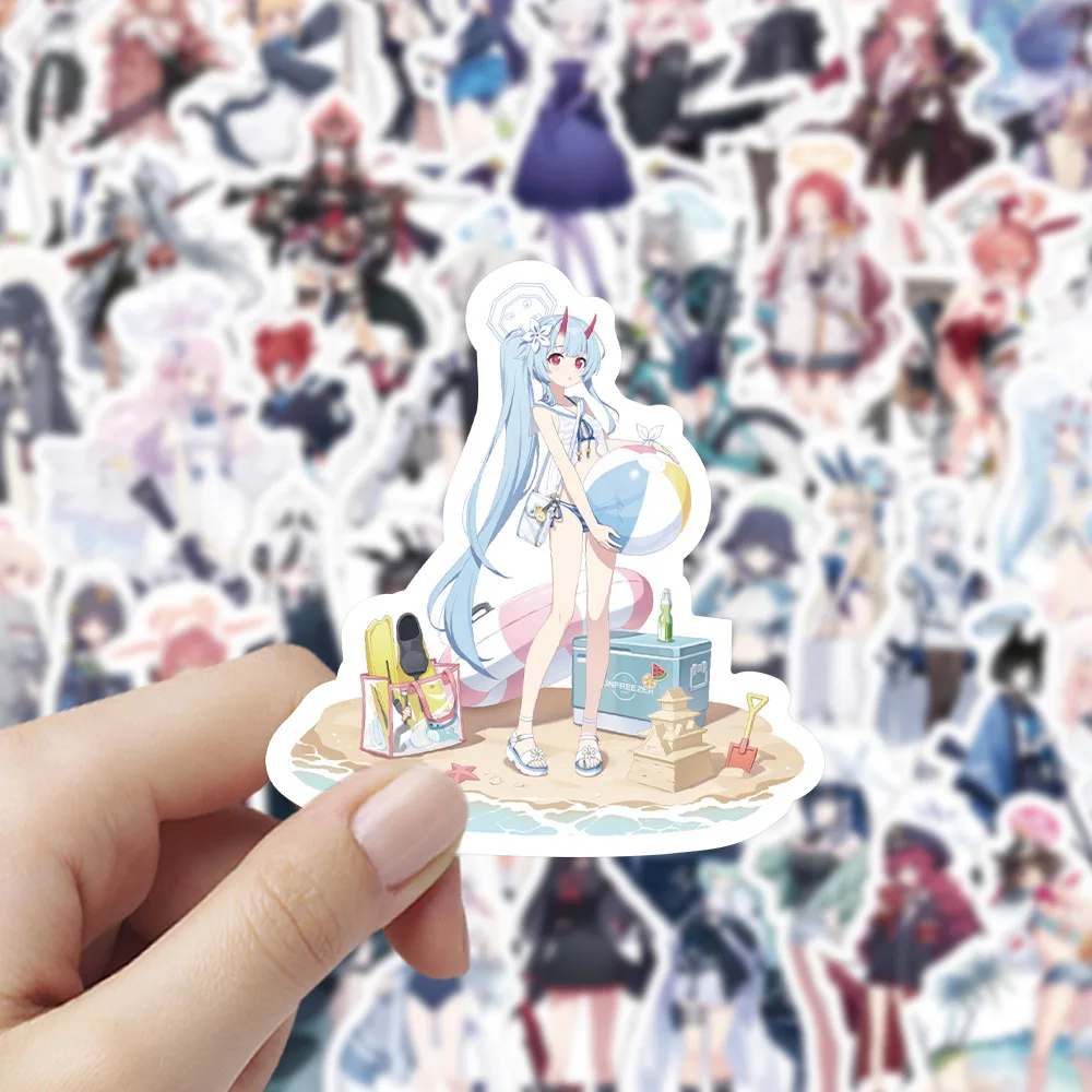 

10/30/60PCS Blue Archive Cartoon Graffiti Decorative Stickers DIY Guitar Phone Laptop Water Cup Skateboard‌ Waterproof Stickers
