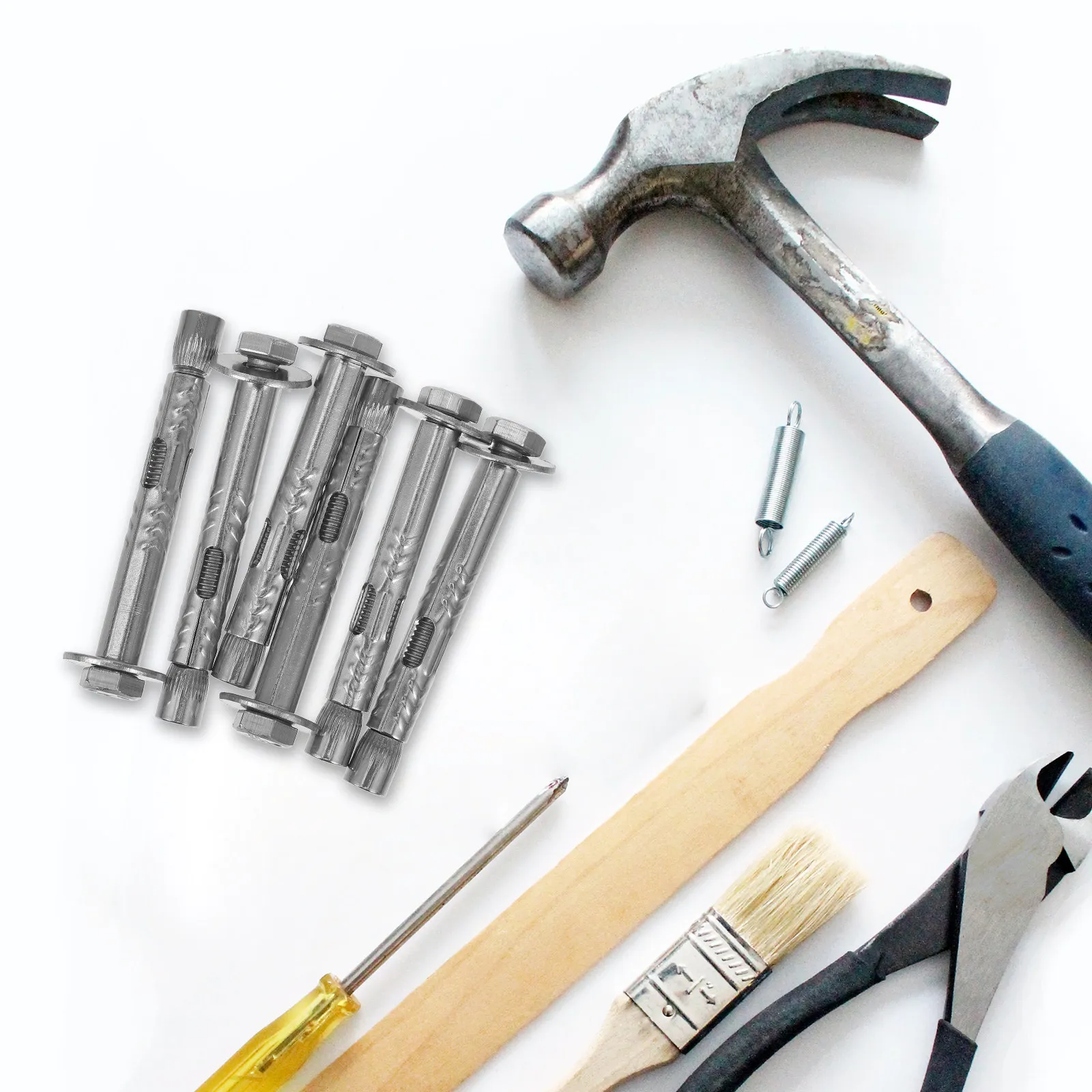 8Pcs Heavy Duty Expansion Anchors Stainless Steel M6x60mm Concrete Fixing Screws Wall Mounting Bolts Strong Stability