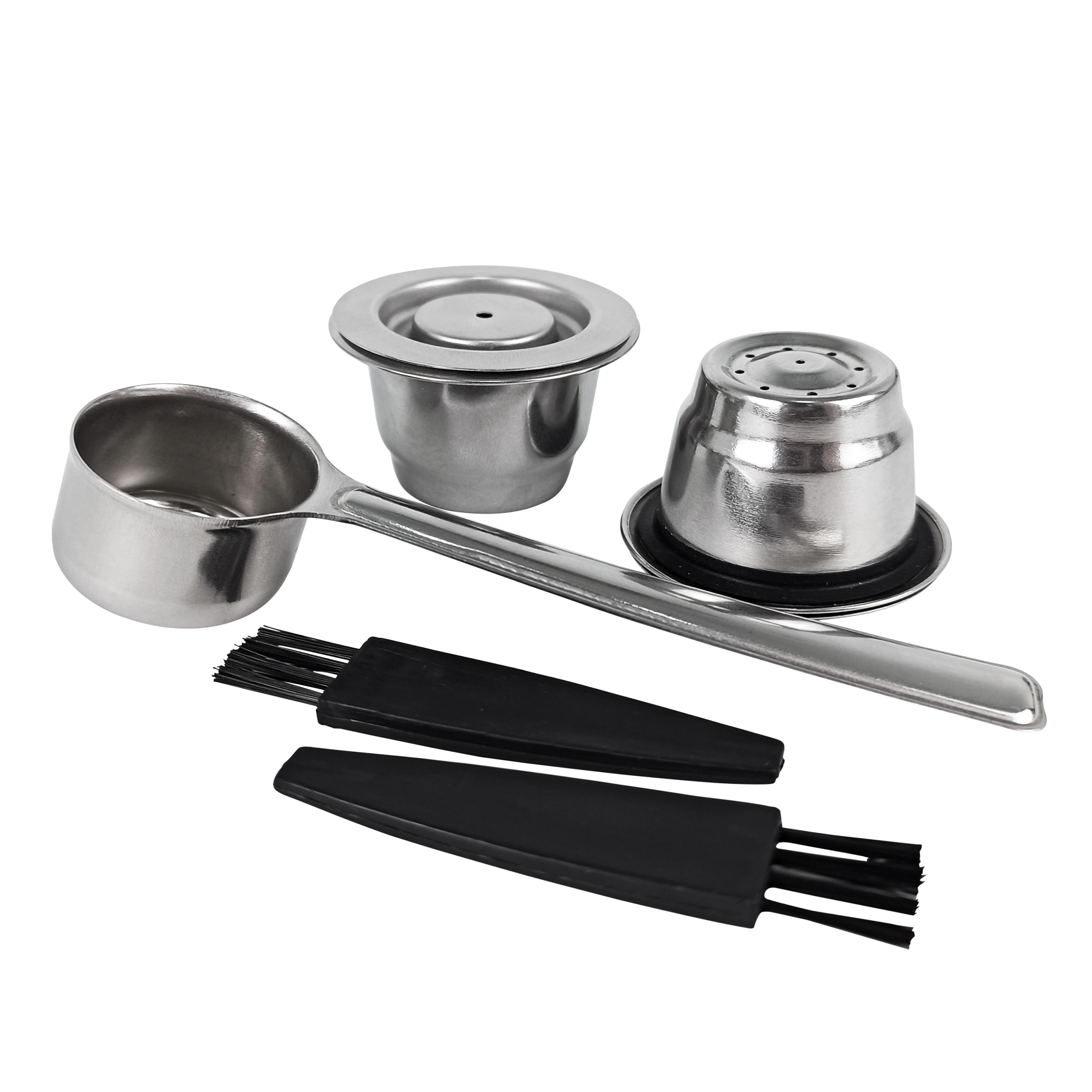 Lihong 2022 Cápsula de café de metal de acero inoxidable Compatible Vertuo Cápsulas de café reutilizables Cápsulas Vertuoline