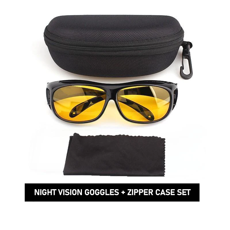 Night Vision Sunglasses Car Night Driving Glasses Driver Goggles Unisex Sun Glasses UV Protection Sunglasses Eyewear gift