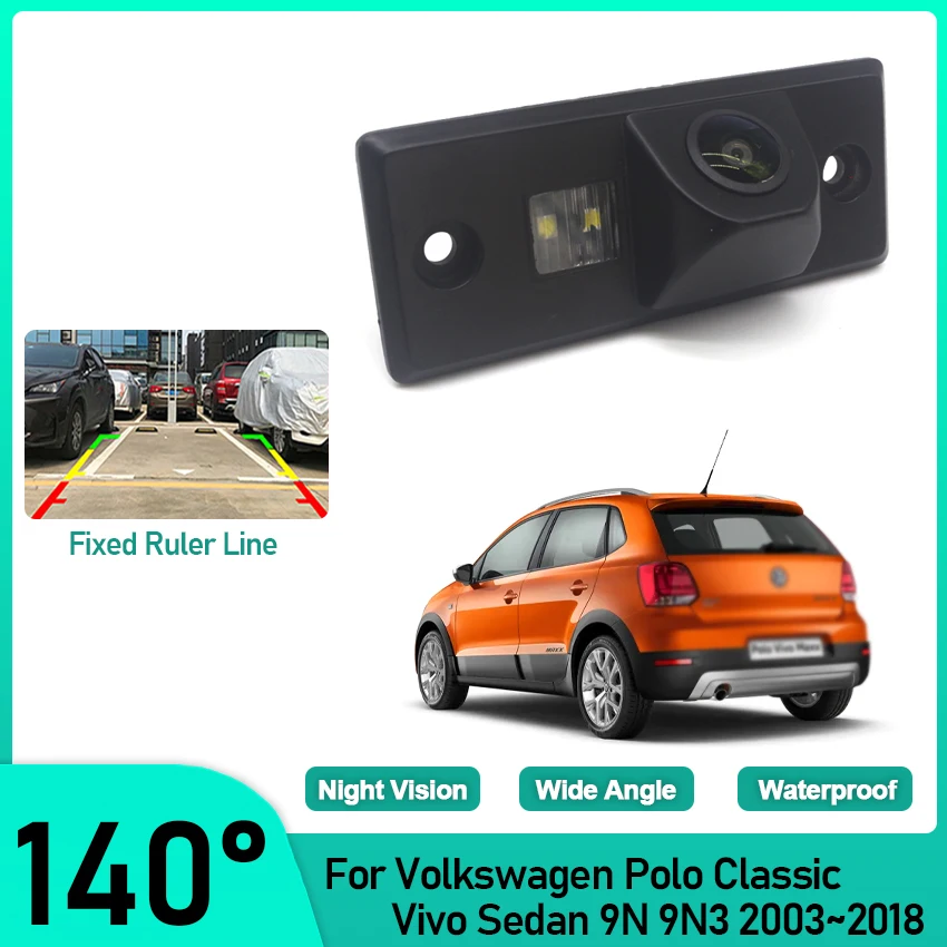 

Reverse Camera For Volkswagen Polo Classic Vivo Sedan 9N 9N3 2003~2015 2016 2017 2018 Car Rear View Camera CCD Night Vision