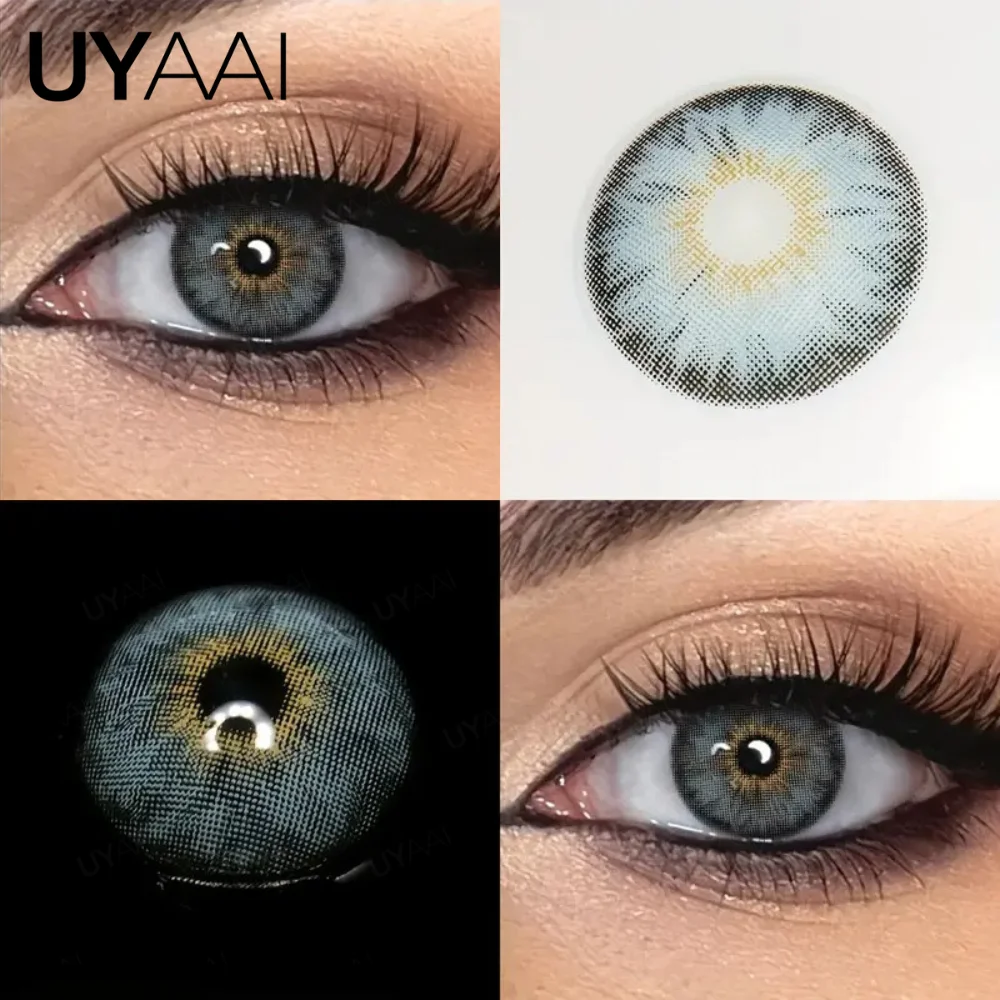 UYAAI Siri 1 Paar farbige Schüler für braune Augen, grüne Augen, Kontaktkosmetik, natürliche modische Linsen für Make-up – Detail 7