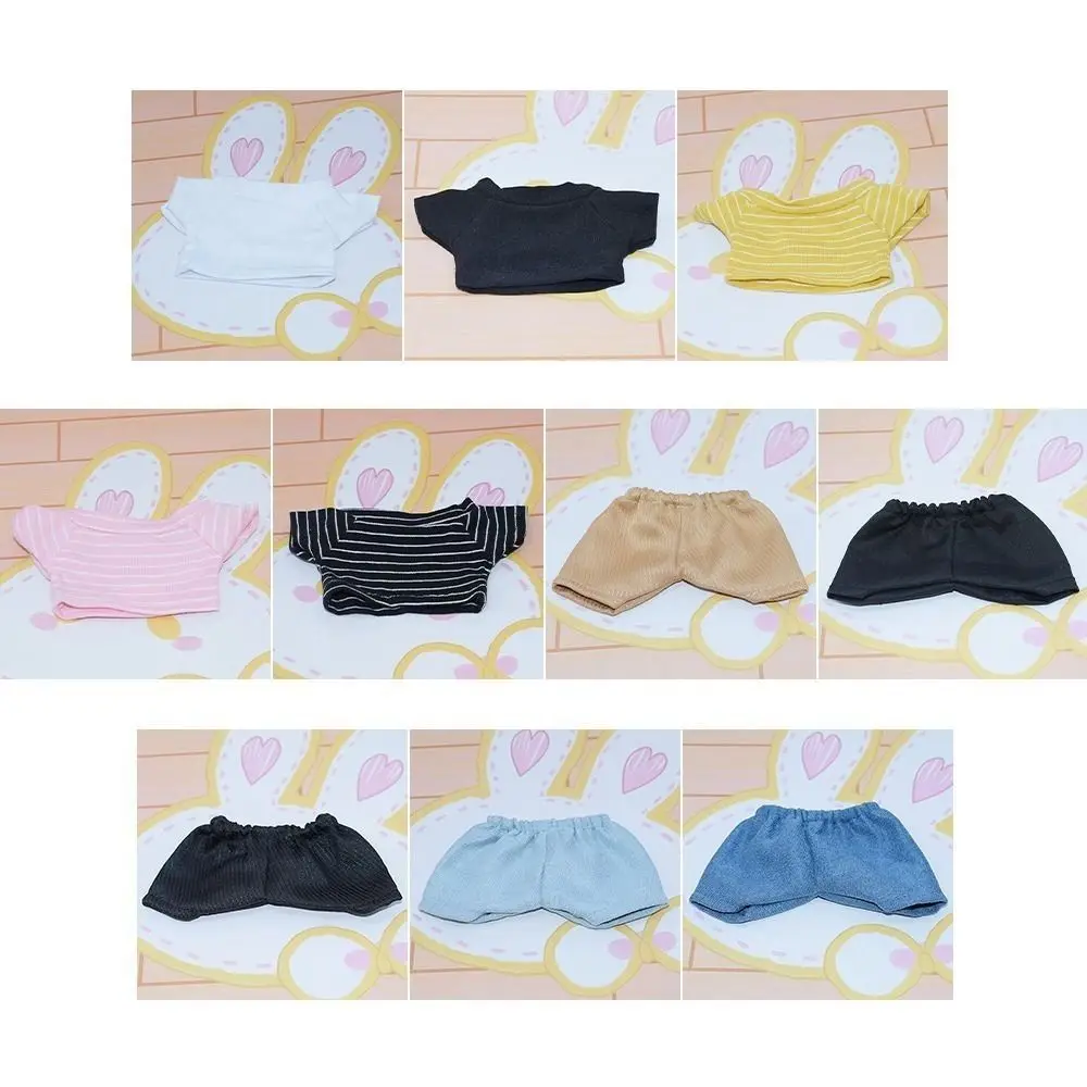 Hochwertige, modische Baumwollkleidung, Multistyles, niedliche T-Shirt-Kleidung, Mini-Kleidungszubehör, 10/15 cm Baumwolle, 1/12 BJD-Puppen