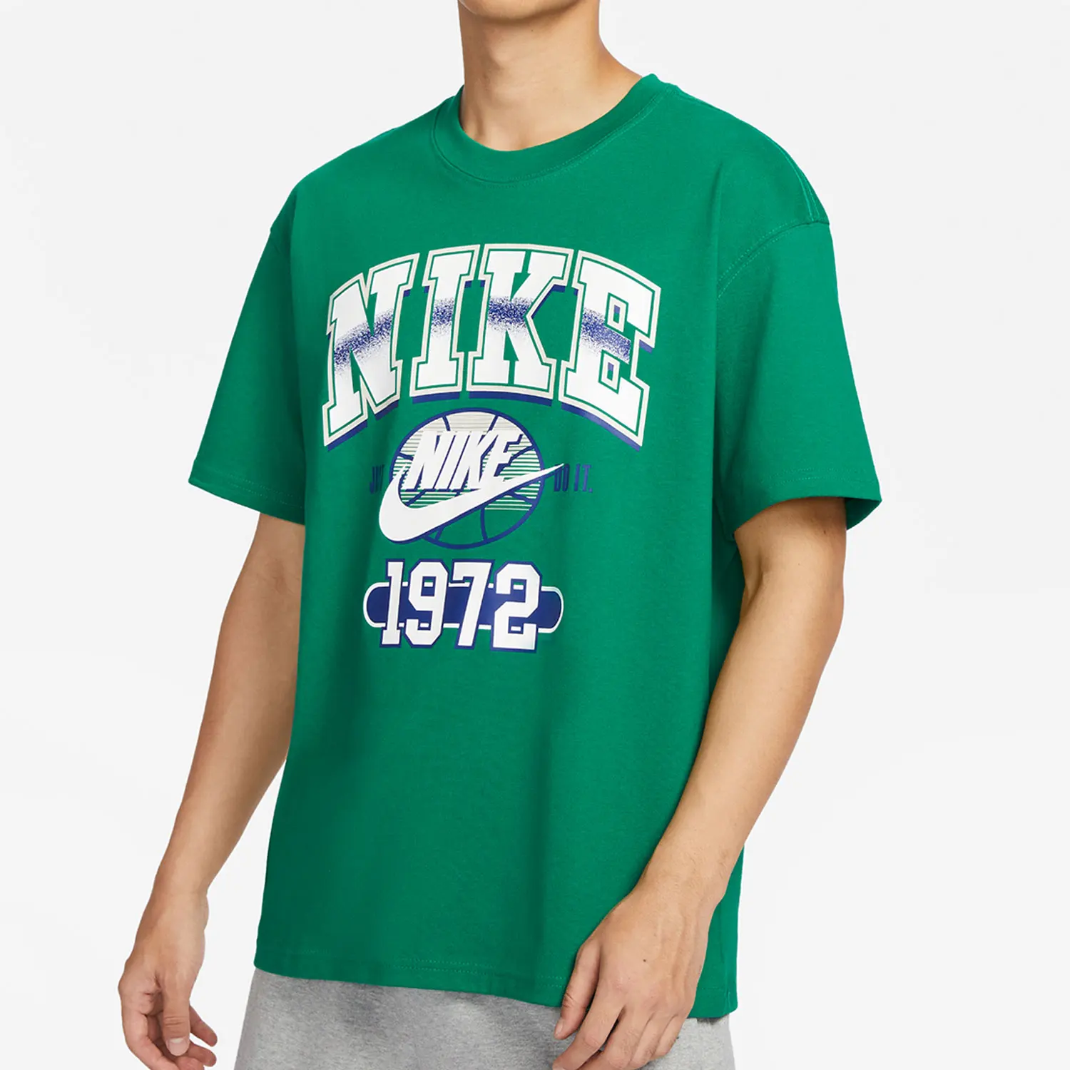 

Nike genuine new men's sports breathable casual round neck printed short sleeved shirt FQ7003-365