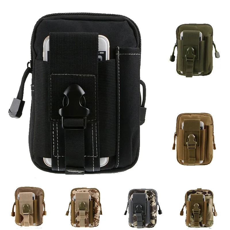 

Molle Tactical Pouch Belt Waist Pack Men Small Pocket Survival Tool Bag For Running Travel Cycling Camping Hunting Hiking Bags