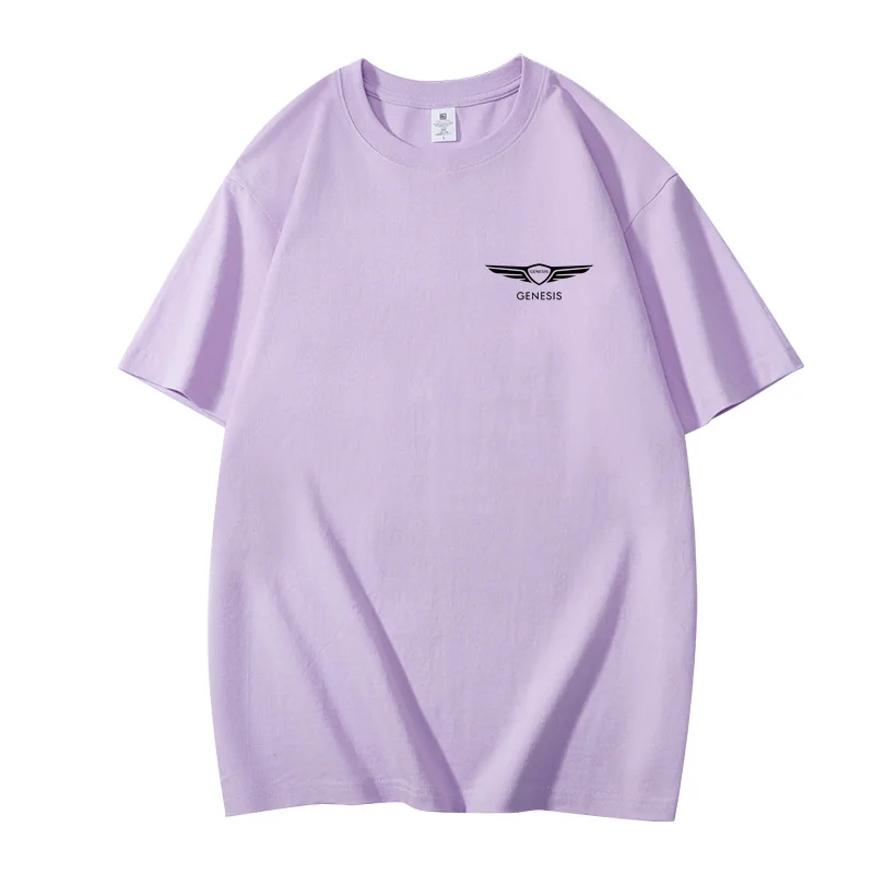 

2025 New Genesis T-shirt Men's Short Sleeve Fashion Brand New Cotton Thick Loose Top T-shirt