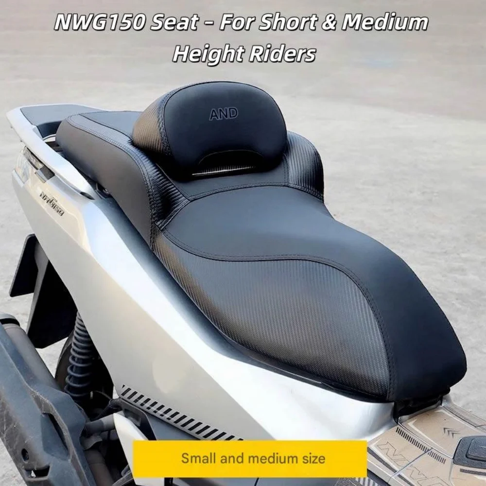 For Honda NWG150 Comfort Soft Saddle Large Back Support All‑Weather Non‑Destructive Fit Mod Accessories