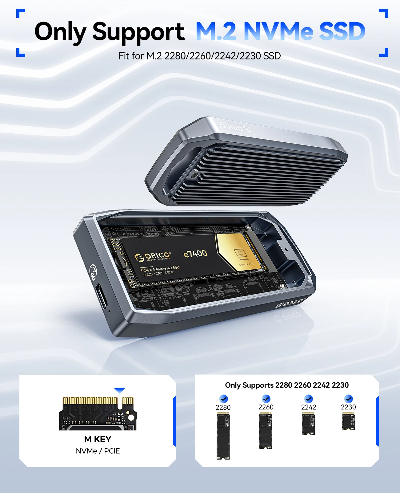 Корпус ORICO M2 SSD Адаптер ко – обзор и цена Thunderbolt 4 External Ssd 4Tb