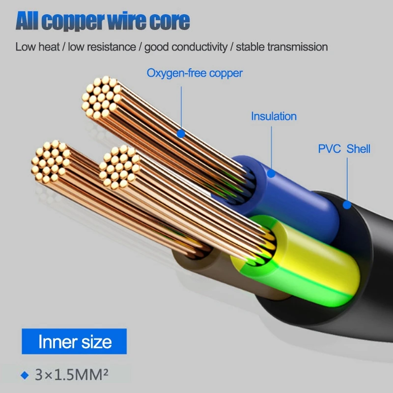 UK 3 Prong Extension Power Cord,IEC UK Male Plug To Female Outlet Socket Hongkong Power Cable Extented(UK Plug)