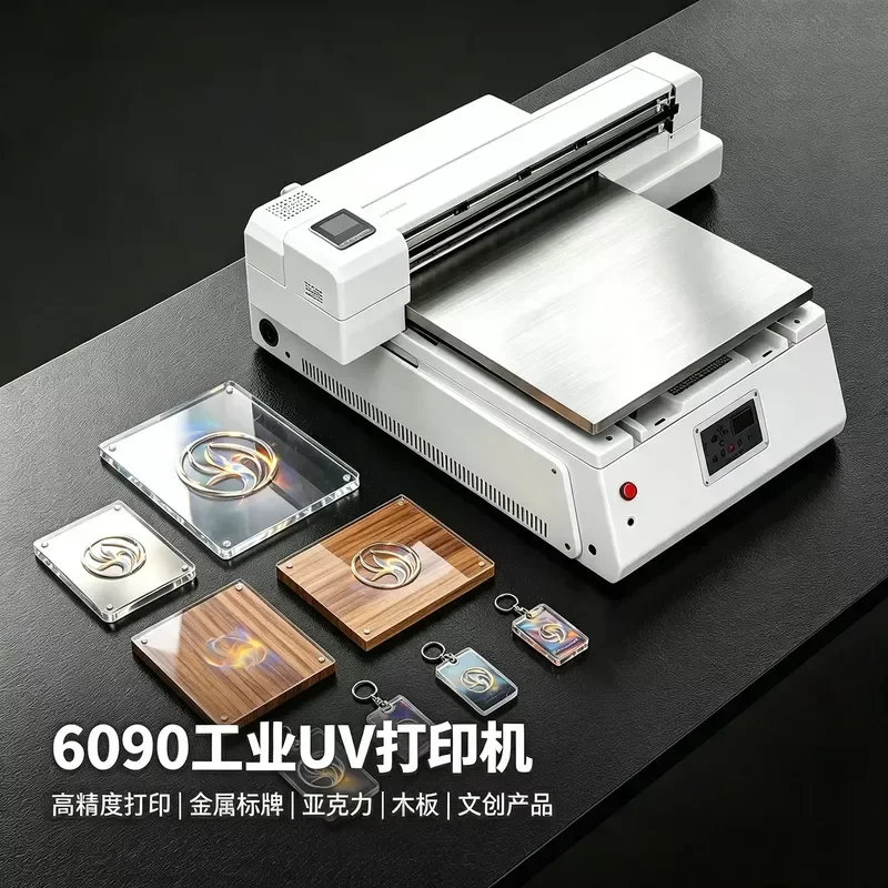 for Large Visual Positioning 6090 UV Printer Acrylic Metal Leather Glass Wooden Board Wine Bottle Crystal Label Printing
