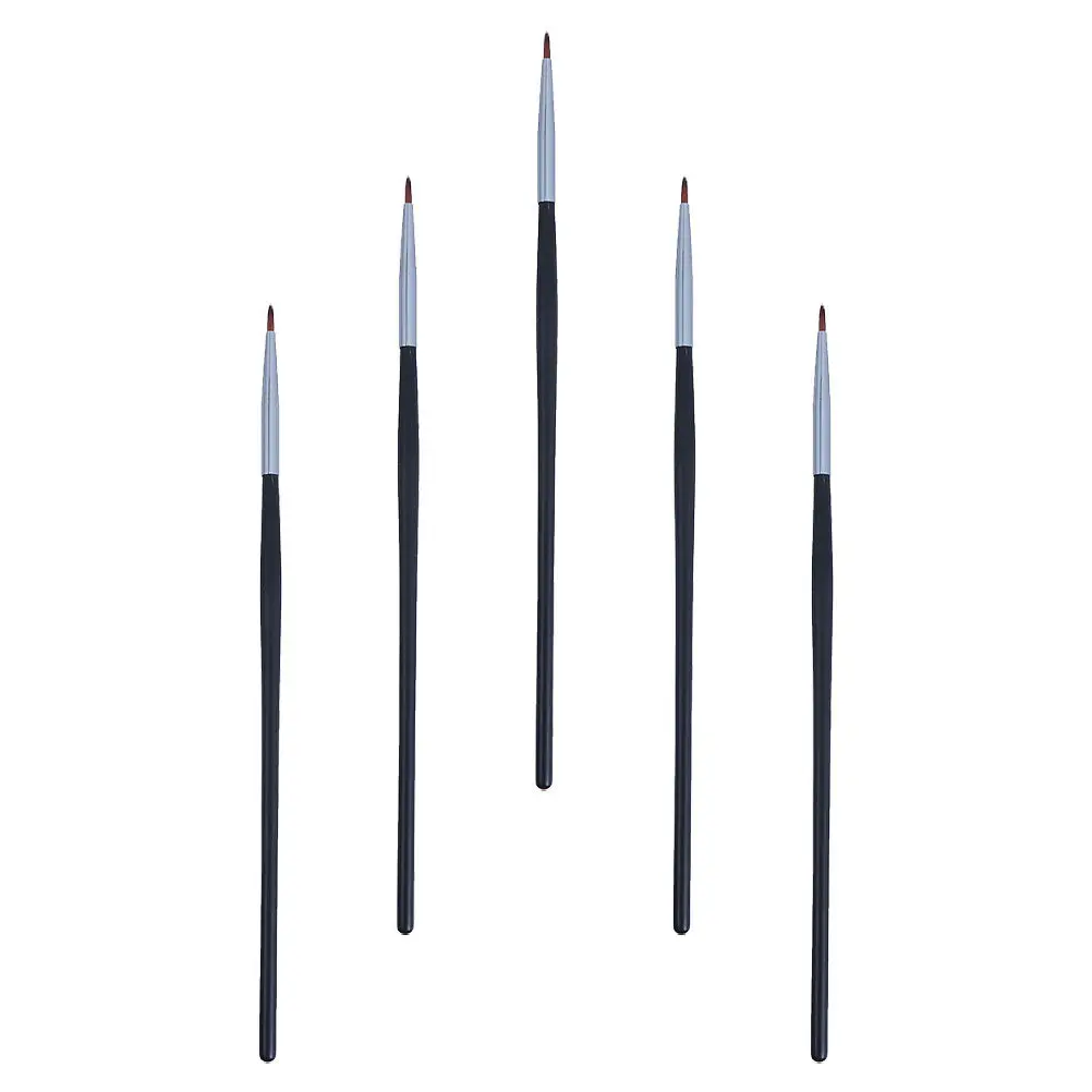 5-teiliger Make-up-Eyeliner-Applikator-Pinsel mit doppelter Funktion für Lippen und Augen, weiche Haptik, sicheres Material, tragbare Größe, ideal für Reisen