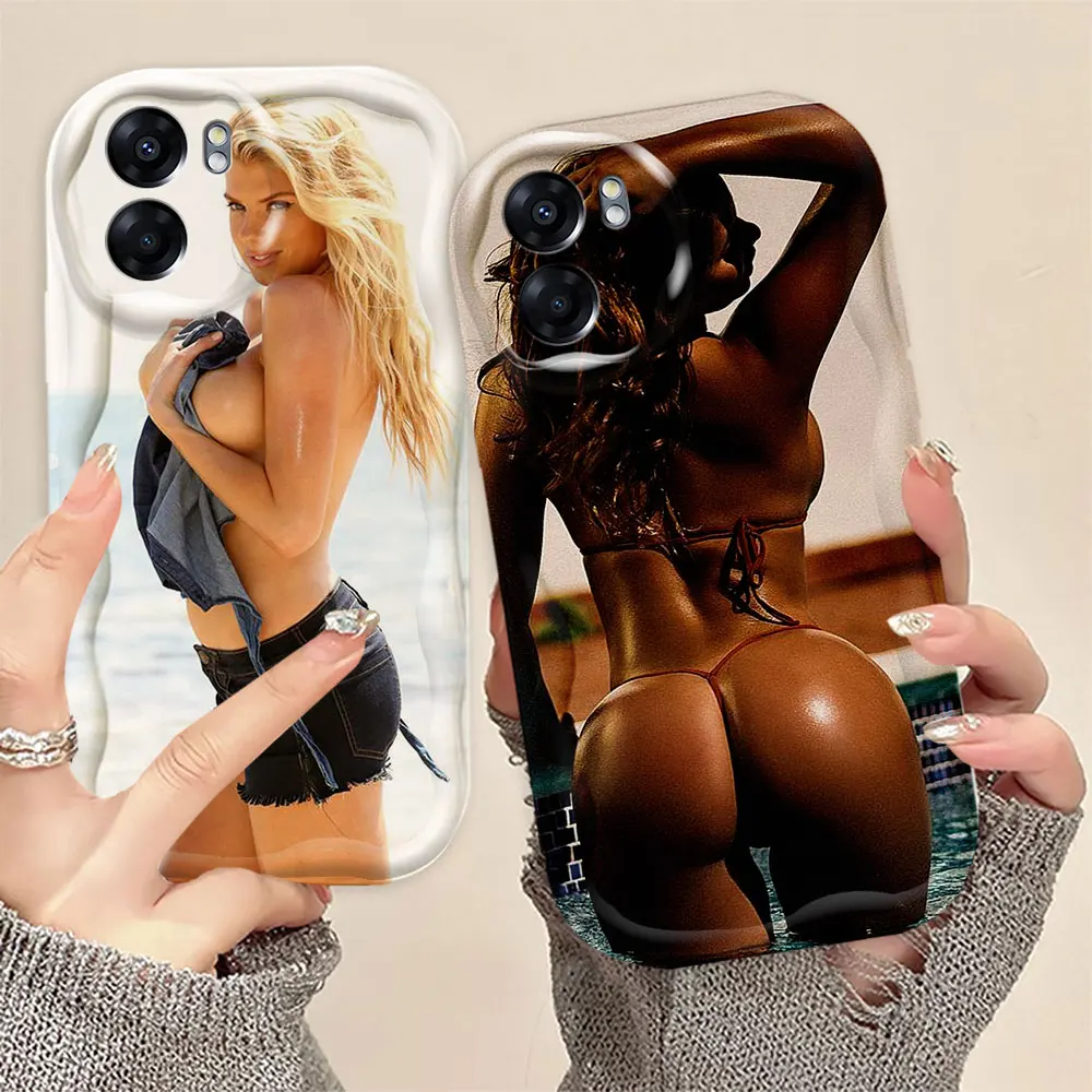 Sexy Plump Hips Ass Bikini Girl Phone Case For OPPO A98 A96 A95 A94 A93 A92 A79 A78 A76 A74 A72 A60 A58 A57 A56 A55 A54 A53 5G