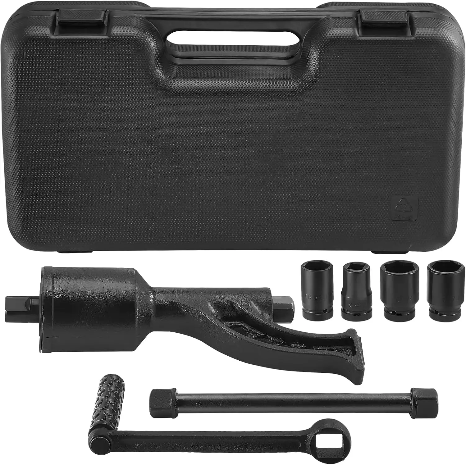 Torque Multiplier, 1 Inch Drive Lug Nut Wrench/Multiplier Heavy Duty Torque Multiplier Wrench Set, 1:64 6,800N.m Lug Nut Remover