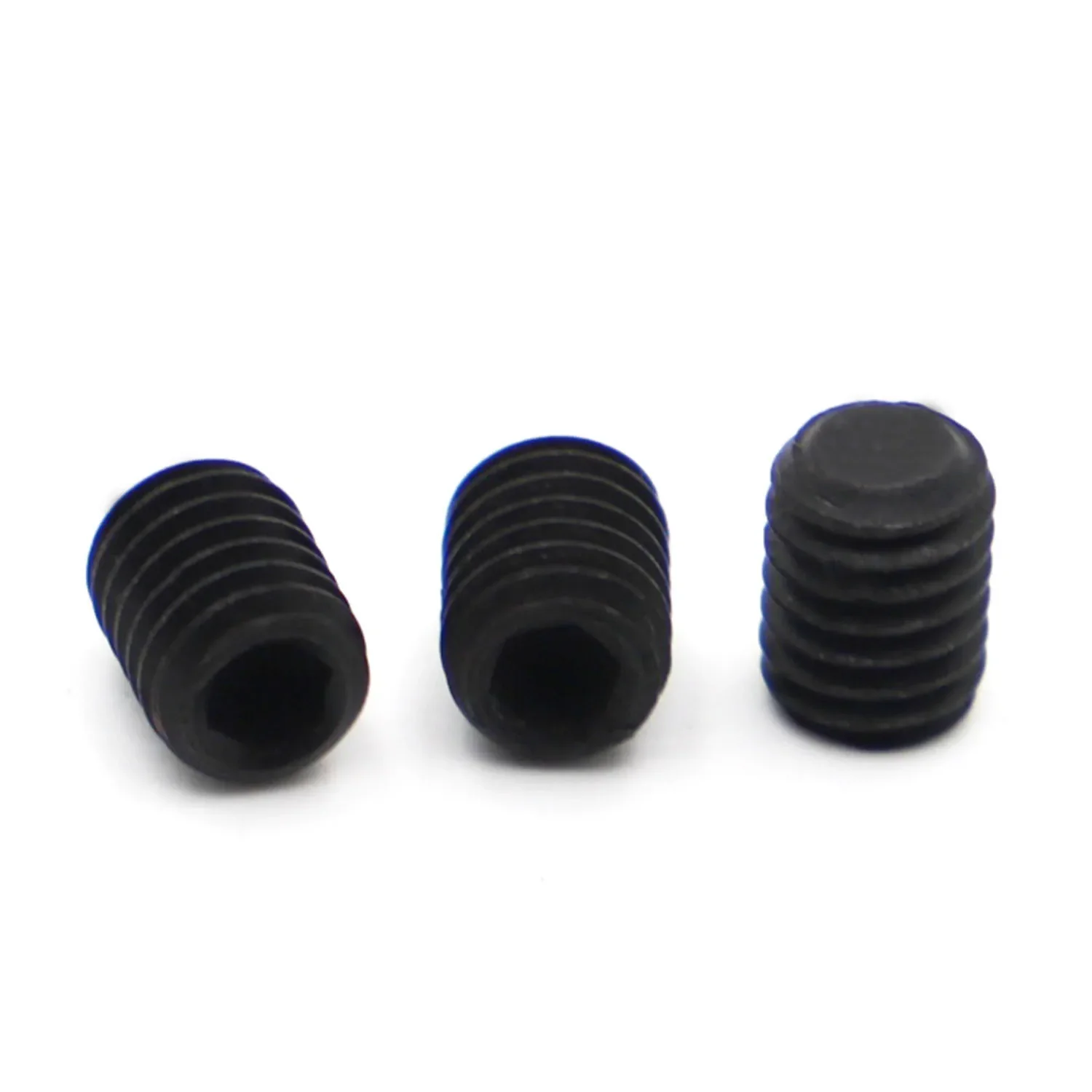 M1.6 M2 M2.5 M3 M3.5 M4 M5 M6 M8 M10 M12 DIN916 Black Grade 12.9 Steel Hex Hexagon Socket Allen Cup Point Grub Screw Set Bolt