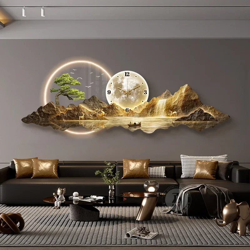 Minimalist Wall Watch Silent Fashion Design Luxury Wall Clocks Living Room Led Aesthetic Nordic Horloge Murale Home Decoration