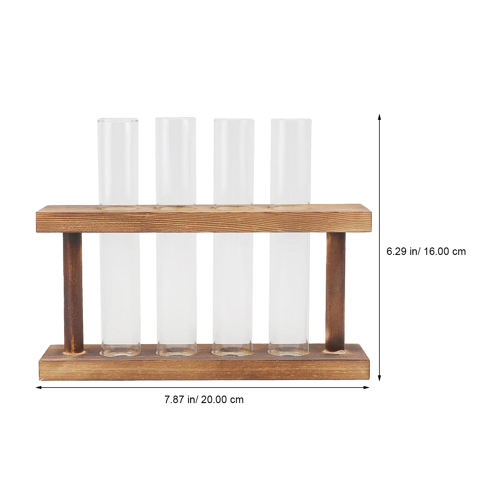 

1pc Water Planting Vase Transparent Test Tube Container For Aquatic Plants Glass Desktop Decor