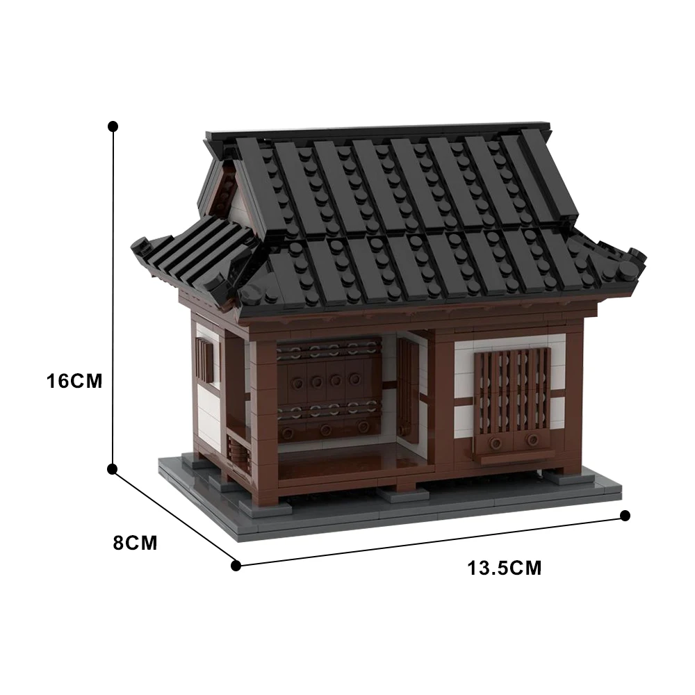 Gobricks MOC Traditonal Korean House Building Blocks Street House Bricks City Street View Education Toys For Kid Birthday Gift