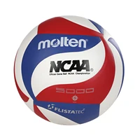Voleibol de competición profesional Molten, fila dura, resistente al desgaste, adiestramiento en interiores y exteriores, talla 5 PU, NCAA 5000