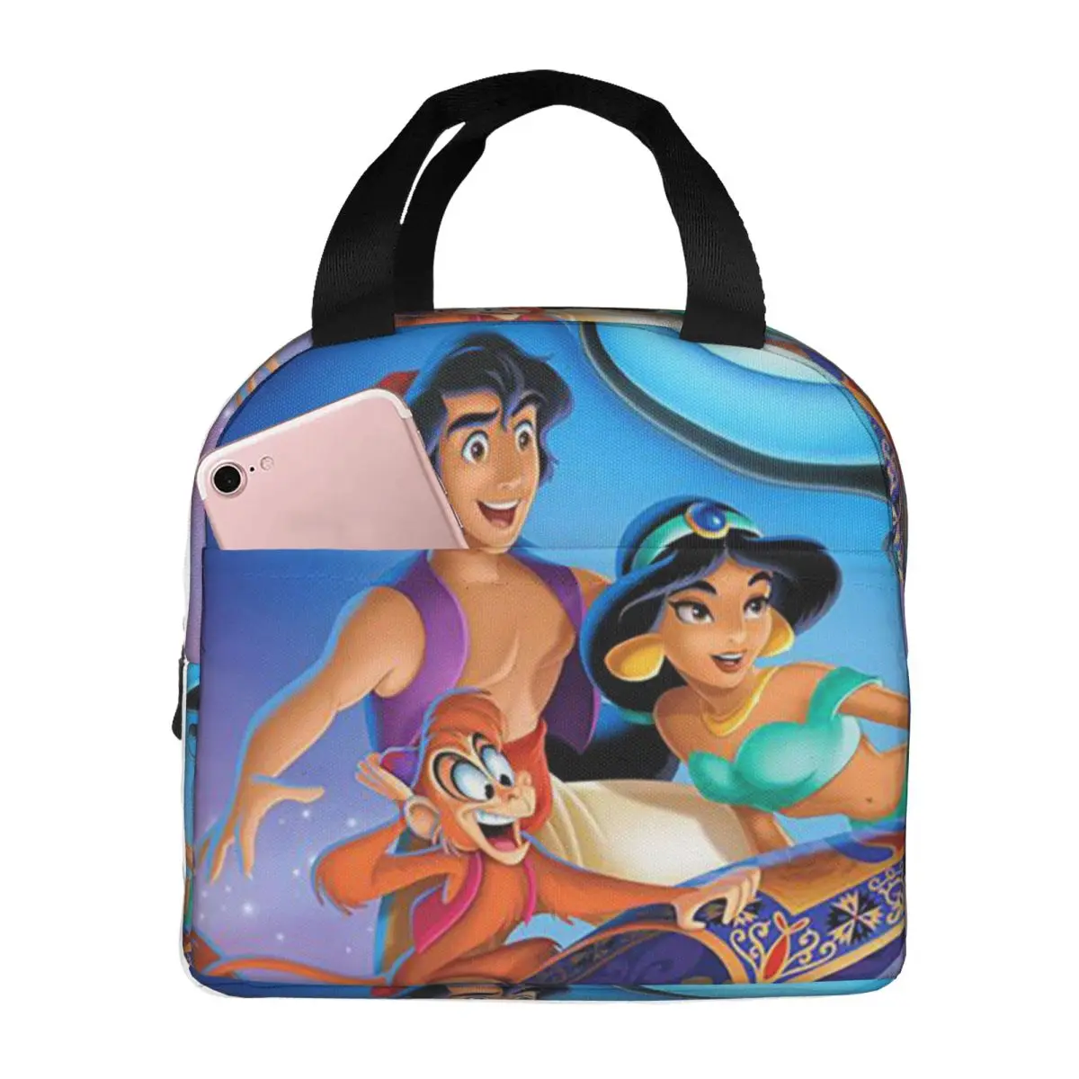 Aladdin Lunch Bags Insulated Bento Box Portable Lunch Tote Resuable Picnic Bags Cooler Thermal Bag for Woman Girl Work