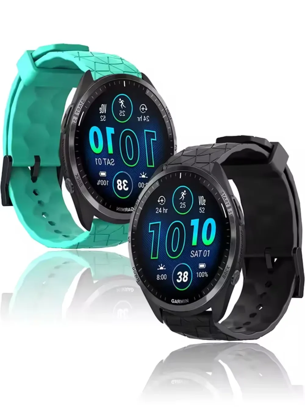 가민 포러너 970 570 965 955 265 55 165 베뉴 3용 22/20mm 실리콘 스트랩, 가민 액티브 6/5용 부드럽고 편안한 손목밴드