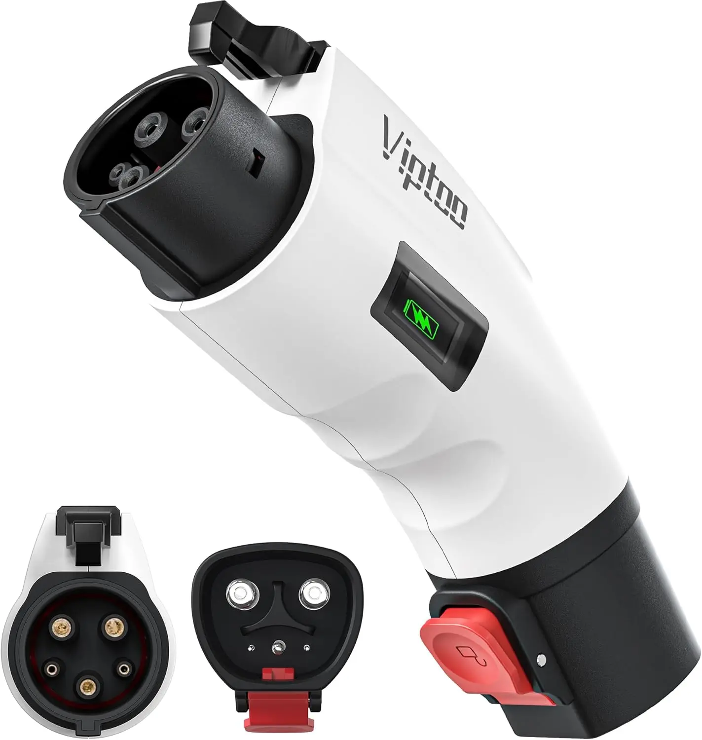 

J1772 Adapter with Light Indicator, Compact Design for Wall/Mobile Chargers – Compatible with Non-EVs (EVs Only)