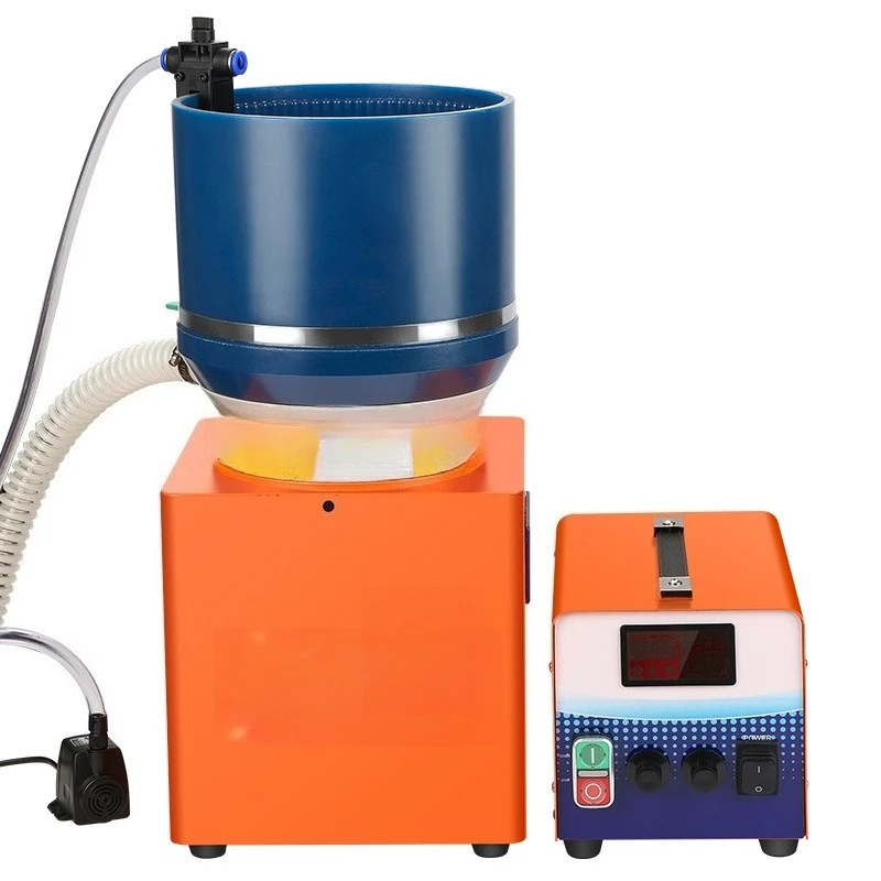 Dry and Wet Grinder Eddy Current Polishing Machine Small Stainless Steel Gold and Silver Jewelry Chamfer